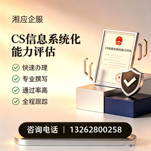 绵阳CS信息系统化能力评估申报服务