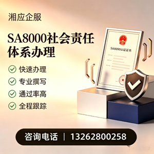 绵阳SA8000社会责任体系认证服务